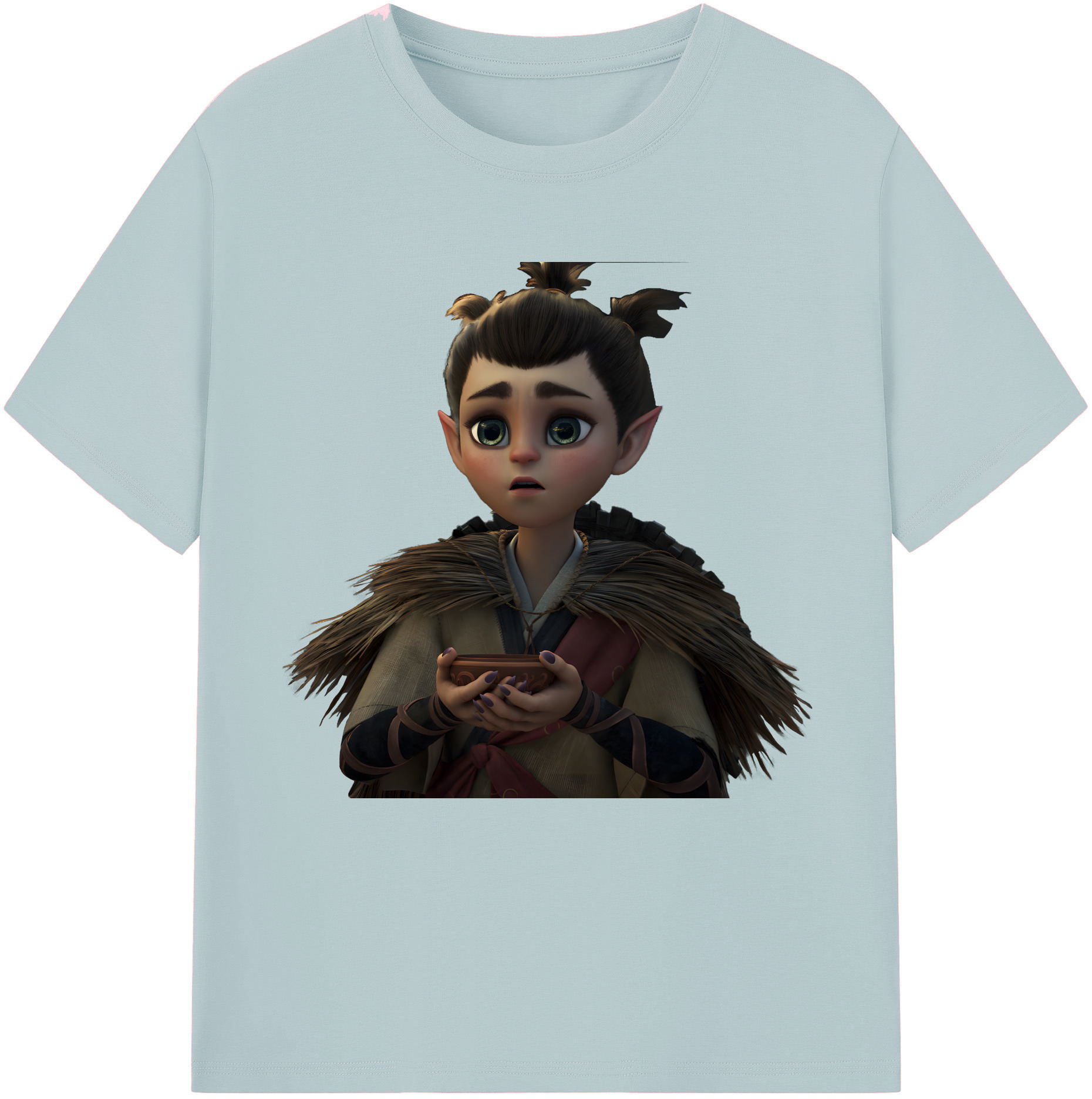 （画像用） Ne Zha 2 ナタ 魔童の大暴れ 綿100％半袖Tシャツ（フロントプリント）